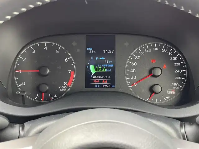トヨタ ＧＲヤリス RZ 山梨県 2021(令3)年 4万km プレシャスブラックパール 〇４WD/〇純正8インチナビ/〇ビルトインETC/〇アイドリングストップ/〇ターボ/〇LEDヘッドランプ/〇LEDフロントフォグランプ/〇革巻きステアリングホイール/〇JBLサウンド/〇合皮/ファブリックコンビシート/〇シートヒーター/〇ハンドルヒーター/〇CUSCO車高調/〇ノーマルサスペンション車載積み/〇純正18インチアルミ/〇スマートエントリー/〇スペアキー/〇禁煙車