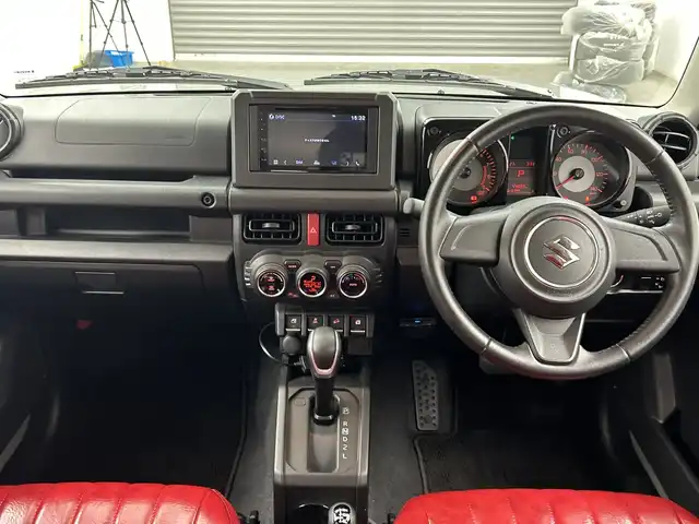 スズキ ジムニー XL 三重県 2021(令3)年 4.5万km ミディアムグレー /禁煙車//社外7インチディスプレイオーディオ//前席シートヒーター//ETC//社外LEDヘッドライト//フォグランプ//オートライト//アイドリングストップ//スマートキー//プッシュスタート