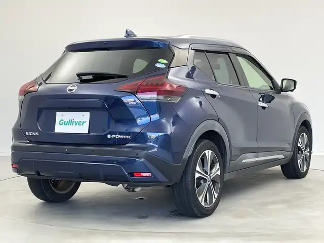 日産 キックス X 新潟県 2020(令2)年 5.6万km ダークブルー ワンオーナー/プロパイロット/純正メモリナビ/　フルセグTV/Bluetooth/CD/DVD/USB/衝突被害軽減ブレーキ/レーンキープアシスト/レーダークルーズコントロール/アラウンドビューモニター/インテリジェントルームミラー/純正ドライブレコーダー【DH5-D】/ハーフレザーシート/前席シートヒーター/ステアリングヒーター/前後コーナーセンサー/ビルトインETC2.0/ステアリングスイッチ