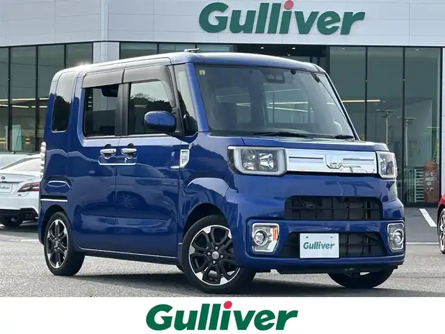 ダイハツ ウェイク G ターボ リミテッド SAⅢ 島根県 2018(平30)年 4.4万km ブルーメタリック 登録時走行距離43494km/純正ナビ(Bluetooth・AM・FM・CD・DVD)/フルセグテレビ/両側パワースライドドア/全周囲カメラ/バックカメラ/サイドカメラ/フロントカメラ/オートライト/オートハイビーム/LEDヘッドライト/フォグランプ/純正ドライブレコーダー/ETC/アイドリングストップ/衝突被害軽減ブレーキ/横滑り防止装置/レーンキープアシスト/純正フロアマット/純正15インチAW/プッシュスタート/スマートキー/ドアバイザー/禁煙車