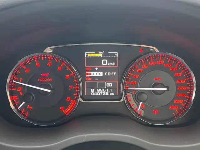 スバル ＷＲＸ ＳＴＩ STI 秋田県 2014(平26)年 4.1万km WRブルーパール 6速MT/４WD/ターボ/STI製ドライカーボンリヤスポイラー/STI製アルミホイール/フルエアロ/ローダウン（TEIN製）/純正サスペンション積込/スマートキー/ETC/プッシュスタート/純正フロアマット/純正ドアバイザー/パワーステアリング/パワーウィンドウ/オートエアコン/オートライト/電動格納ウィンカーミラー/保証書/取扱説明書/記録簿