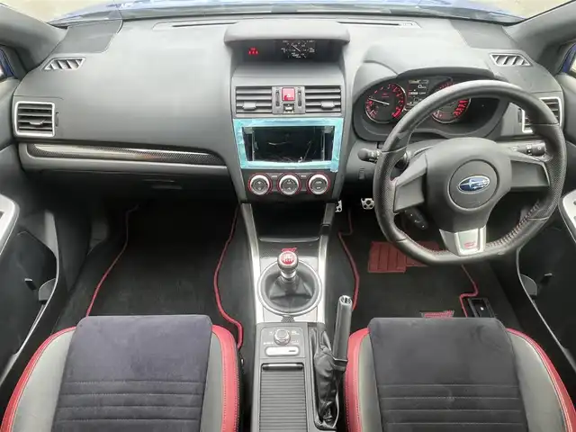 スバル ＷＲＸ ＳＴＩ STI 秋田県 2014(平26)年 4.1万km WRブルーパール 6速MT/４WD/ターボ/STI製ドライカーボンリヤスポイラー/STI製アルミホイール/フルエアロ/ローダウン（TEIN製）/純正サスペンション積込/スマートキー/ETC/プッシュスタート/純正フロアマット/純正ドアバイザー/パワーステアリング/パワーウィンドウ/オートエアコン/オートライト/電動格納ウィンカーミラー/保証書/取扱説明書/記録簿
