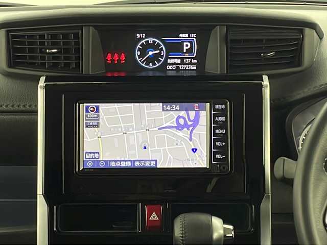 トヨタ ルーミー カスタムG 新潟県 2022(令4)年 1.3万km パールホワイトⅢ 4WD/スマートアシスト/純正ナビ/　　ワンセグ/CD/BT/AUX/バックカメラ/両側パワースライドドア/レーダークルーズコントロール/LEDオートライト/オートマチックハイビーム/シートヒーター/純正14インチアルミホイール/ステアリングスイッチ/アイドリングストップ/USBポート/スマートキー/ETC