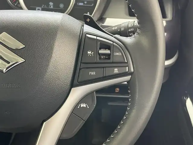 スズキ スペーシア カスタム HYBRID XS ターボ 愛知県 2022(令4)年 0.5万km ガンＭⅡ 純正９型ナビ　フルセグＴＶ　ＤＶＤ　カープレイ対応　全方位カメラ　シートヒーター　ハーフレザー　デュアルカメラブレーキ　衝突軽減　追従クルコン　両側パワスラ　ＬＥＤオートライト　フォグランプ　ドラレコ　HUD　パドルシフト　リヤパーキングセンサー　禁煙