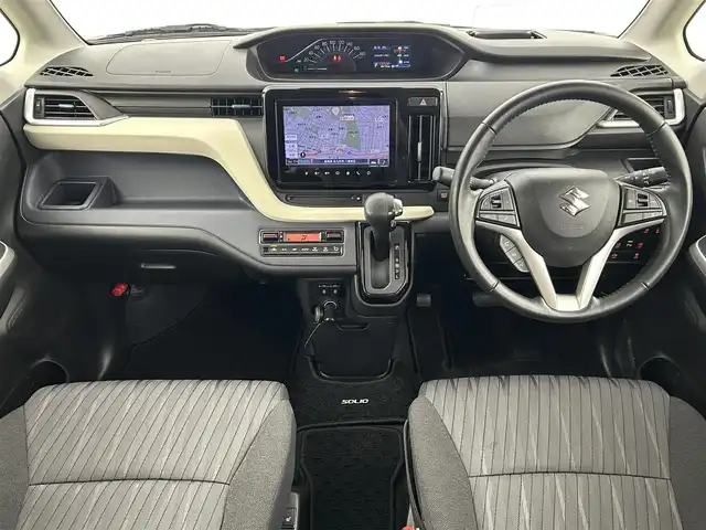 スズキ ソリオ HV MZ 福岡県 2021(令3)年 4.7万km ピュアホワイトP 純正ディスプレイオーディオナビ（ＢＴ，フルセグＴＶ）　/全方位カメラ　/ＥＴＣ　/前後ドライブレコーダー　/ＡＣＣ　/コーナーセンサー　/衝突軽減ブレーキ　/レーンキープ　/両側電動スライドドア　/ＨＵＤ　/ＬＥＤライト/シートヒーター