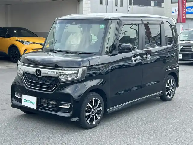 ホンダ Ｎ ＢＯＸ カスタム G L ホンダセンシング 群馬県 2017(平29)年 9.5万km 黒 ワンオーナー/ワンセグテレビ/バックカメラ/アイドリングストップ/クルーズコントロール/ドアバイザー/プッシュスタート/片側パワースライドドア/ETC/スペアキー1本/チップアップシート/フロアマット純正/アルミホイール純正/ABS/横滑り防止機能/イモビライザー/オートライト