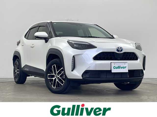 トヨタ ヤリスクロス ハイブリッド G 秋田県 2021(令3)年 3.8万km ホワイトパールクリスタルシャイン ワンオーナー/純正ナビ/　(CD/DVD/フルセグTV/Bluetooth/ACP/AA)/全方位カメラ/ワイパーデアイサー/レーダークルーズコントロール/ステアリングヒーター/前席シートヒーター/オートライト/オートハイビーム/純正フロアマット/スマートキー/スペアキー/ＥＴＣ/ＬＥＤヘッドライト/取扱説明書/保証書
