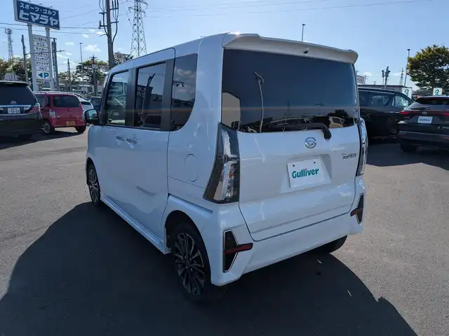 ダイハツ タント カスタム RS 福井県 2019(令1)年 3.5万km シャイニングホワイトパール フルタイム4WD/カーオーディオ（FH-4400）/・（FM/AM/CD/USB/AUX）/両側パワースライドドア/スマートアシスト/車線逸脱抑制制御機能/アダプティブクルーズコントロール/スマートパノラマパーキングアシスト/前席シートヒーター/D席ロングスライド/ビルトインETC/ドライブレコーダー/レーダー探知機（GWR83sd）/純正ラバーフロアマット/オートLEDライト/電動格納ウィンカーミラー/フロントフォグランプ/オートマチックハイビーム/純正15インチAW/スマートキー
