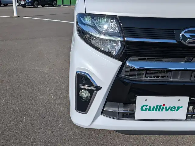 ダイハツ タント カスタム RS 福井県 2019(令1)年 3.5万km シャイニングホワイトパール フルタイム4WD/カーオーディオ（FH-4400）/・（FM/AM/CD/USB/AUX）/両側パワースライドドア/スマートアシスト/車線逸脱抑制制御機能/アダプティブクルーズコントロール/スマートパノラマパーキングアシスト/前席シートヒーター/D席ロングスライド/ビルトインETC/ドライブレコーダー/レーダー探知機（GWR83sd）/純正ラバーフロアマット/オートLEDライト/電動格納ウィンカーミラー/フロントフォグランプ/オートマチックハイビーム/純正15インチAW/スマートキー