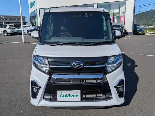 ダイハツ タント カスタム RS 福井県 2019(令1)年 3.5万km シャイニングホワイトパール フルタイム4WD/カーオーディオ（FH-4400）/・（FM/AM/CD/USB/AUX）/両側パワースライドドア/スマートアシスト/車線逸脱抑制制御機能/アダプティブクルーズコントロール/スマートパノラマパーキングアシスト/前席シートヒーター/D席ロングスライド/ビルトインETC/ドライブレコーダー/レーダー探知機（GWR83sd）/純正ラバーフロアマット/オートLEDライト/電動格納ウィンカーミラー/フロントフォグランプ/オートマチックハイビーム/純正15インチAW/スマートキー