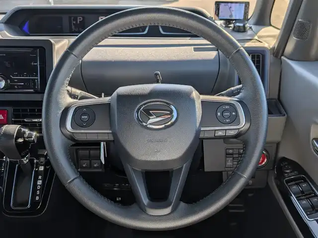 ダイハツ タント カスタム RS 福井県 2019(令1)年 3.5万km シャイニングホワイトパール フルタイム4WD/カーオーディオ（FH-4400）/・（FM/AM/CD/USB/AUX）/両側パワースライドドア/スマートアシスト/車線逸脱抑制制御機能/アダプティブクルーズコントロール/スマートパノラマパーキングアシスト/前席シートヒーター/D席ロングスライド/ビルトインETC/ドライブレコーダー/レーダー探知機（GWR83sd）/純正ラバーフロアマット/オートLEDライト/電動格納ウィンカーミラー/フロントフォグランプ/オートマチックハイビーム/純正15インチAW/スマートキー