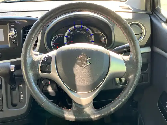 スズキ ワゴンＲ 20周年記念車 静岡県 2013(平25)年 7.9万km ブルーイッシュブラックパール3 エンジンスタートボタン/パワーステアリング/パワーウィンドウ/アイドリングストップ/スマートキー/オートエアコン/USB入力端子/HDMI接続/純正ナビ（BT/フルセグ）/バックカメラ/ドライブレコーダー/ベンチシート/純正フロアマット/布シート/D席シートヒーター/純正アルミホイール/ABS/横滑り防止装置/盗難防止装置/オートライト/キセノン/Wエアバッグ/衝突軽減システム