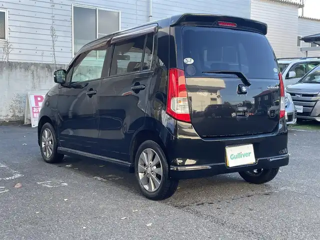 スズキ ワゴンＲ LTD 宮城県 2011(平23)年 4.6万km ブルーイッシュブラックパール3 純正アルミホイール/プッシュスタート/オートライト/純正オーディオ/バックカメラ/電動格納ミラー/スタッドレスタイヤ積載/（145/80　13インチ　溝６ｍｍ）