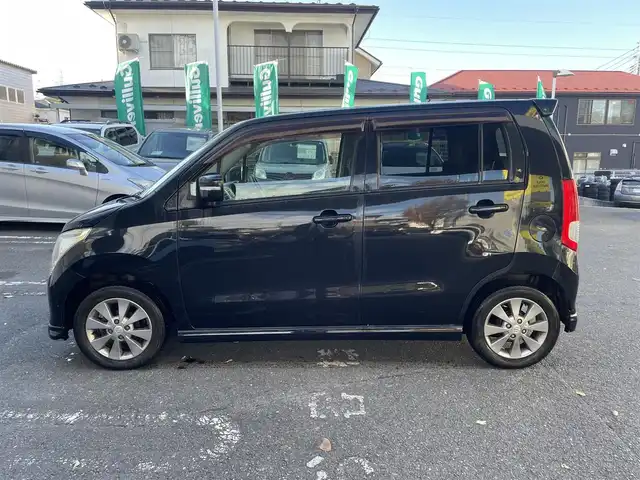 スズキ ワゴンＲ LTD 宮城県 2011(平23)年 4.6万km ブルーイッシュブラックパール3 純正アルミホイール/プッシュスタート/オートライト/純正オーディオ/バックカメラ/電動格納ミラー/スタッドレスタイヤ積載/（145/80　13インチ　溝６ｍｍ）