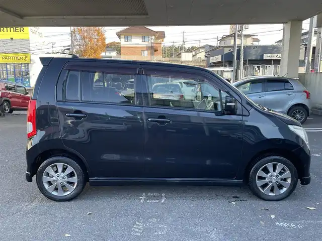 スズキ ワゴンＲ LTD 宮城県 2011(平23)年 4.6万km ブルーイッシュブラックパール3 純正アルミホイール/プッシュスタート/オートライト/純正オーディオ/バックカメラ/電動格納ミラー/スタッドレスタイヤ積載/（145/80　13インチ　溝６ｍｍ）