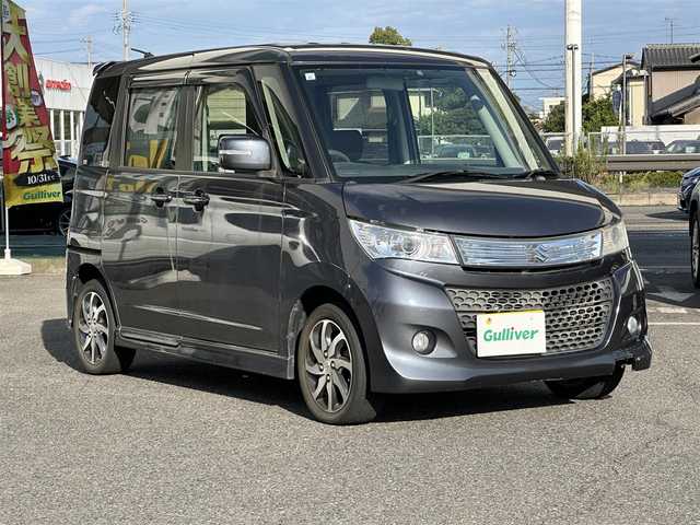 スズキ パレット ＳＷ XS 愛知県 2011(平23)年 7.2万km ルナグレーパールメタリック フルセグテレビ/バックカメラ/ウィンカーミラー/ドアバイザー/プッシュスタート/片側パワースライド/ビルトインETC/オートライト/フォグランプオフ切り替えスイッチ/保証書/取扱説明書/スマートキー2本