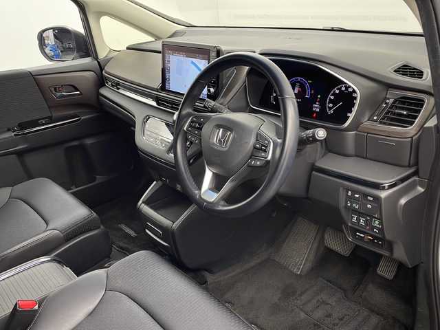 ホンダ オデッセイ ハイブリッド e:HEVアブソルート EX 栃木県 2021(令3)年 3.5万km プラチナホワイトパール 純正ナビ/(BT/AM/FM/CD/DVD/フルセグ）/全周囲カメラ/ホンダセンシング/・レーダークルーズコントロール/・車線逸脱警報/・プリクラッシュブレーキ/・ブラインドスポットモニター/・パーキングセンサー警報/・踏み間違い衝突軽減/D/N席パワーシート/電動リアゲート/両側パワースライドドア/ステアリングスイッチ/電動格納ミラー/プッシュスタート/スマートキー/保証書/取扱説明書/スペアキー