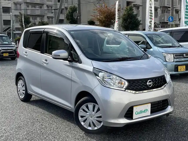 日産 デイズ X Vセレ +SeftyⅡ 千葉県 2015(平27)年 1.6万km シルバー ・ワンオーナー/・純正メモリーナビ（MC315D-W）/・地デジ/DVD/BT/・アラウンドビューモニター/・ドライブレコーダー前後/・エマージェンシーブレーキ/・スマートキー/・H28/29/30/31/R2/3/4/6年/ディーラー点検記録簿/・ETC