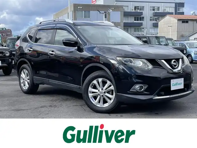 日産 エクストレイル 20X エマージェンシーブレーキ 島根県 2015(平27)年 5.8万km ダイヤモンドブラック 純正８型ナビ　/フルセグＴＶ　/ＤＶＤ再生　/Ｂｌｕｅｔｏｏｔｈ接続　/バックカメラ　/ビルトインＥＴＣ　/前方ドライブレコーダー　/アイドリングストップ　/衝突軽減ブレーキ/レーンキープアシスト　/前後コーナーセンサー　/前席シートヒーター　/スマートキー/純正１７インチアルミホイール/純正フロアマット