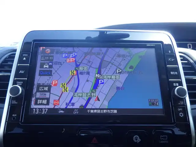 日産 セレナ ハイウェイスター Vセレクション 千葉県 2018(平30)年 3.8万km アズライトブルー エマージェンシーブレーキ/ハンズフリー両側パワースライドドア/９インチ純正SDナビ/地デジTV/【BD/DVD/CD再生機能　Bluetooth接続】/アラウンドビューモニター/ドライブレコーダー（前後撮影）/ETC/LEDヘッドライト/ウインカーミラー/純正15インチアルミホイル/インテリジェントキー