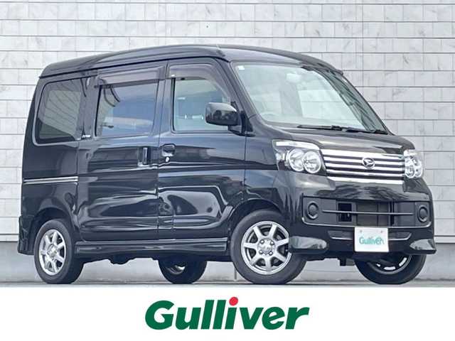 ダイハツ アトレー ワゴン カスタム ターボ R 岩手県 2017(平29)年 10.1万km ブラックマイカメタリック AM/FM/CD/DVD/ドライブレコーダー/両側イージースライドドア/キセノンヘッドライト/キーレスキー/電動格納ミラー/社外13インチAW/純正13インチスタッドレスタイヤ車載/Wエアバック/純正フロアマット/保証書/取扱説明書
