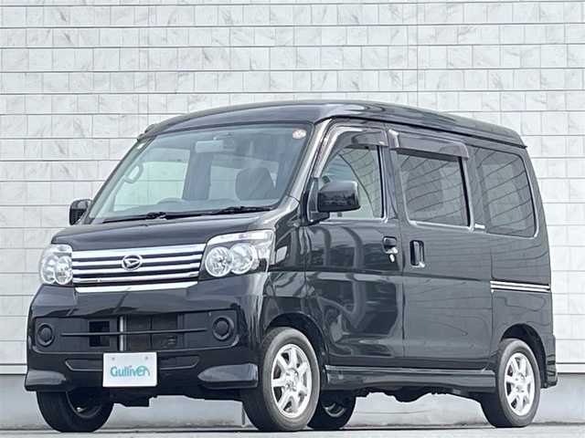 ダイハツ アトレー ワゴン カスタム ターボ R 岩手県 2017(平29)年 10.1万km ブラックマイカメタリック AM/FM/CD/DVD/ドライブレコーダー/両側イージースライドドア/キセノンヘッドライト/キーレスキー/電動格納ミラー/社外13インチAW/純正13インチスタッドレスタイヤ車載/Wエアバック/純正フロアマット/保証書/取扱説明書