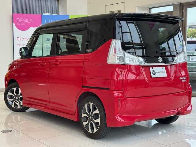 スズキ ソリオ バンディット HV MV 埼玉県 2016(平28)年 4.5万km ファーベントレッド/スーパーブラックパール 8インチメモリーナビ/ CD/DVD/BT/フルセグ/バックカメラ/左パワースライドドア/純正15インチアルミホイール/LEDオートライト/運転席シートヒーター/ETC/スマートキー/禁煙車