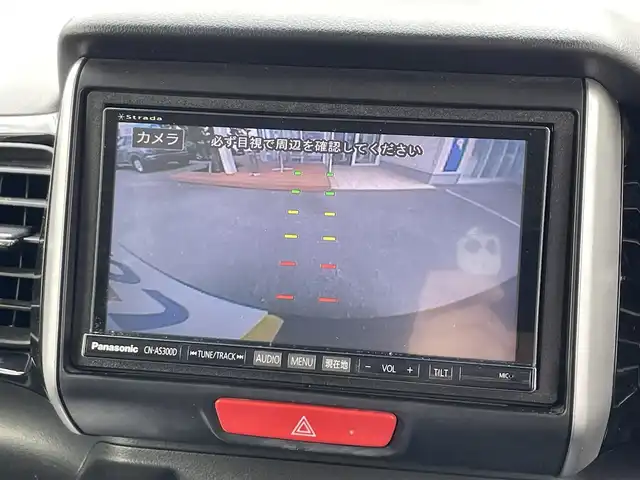 ホンダ Ｎ ＢＯＸ G ターボ Lパッケージ 山梨県 2016(平28)年 8.2万km ブリリアントスポーティブルーメタリック2トーン (株)IDOMが運営する【じしゃロン甲府店】の自社ローン専用車両になります。/こちらは現金またはオートローンご利用時の価格です。自社ローンご希望の方は別途その旨お申付け下さい/スマートキー２個/両側パワースライドドア/クルーズコントロール/パドルシフト/社外メモリーナビ・フルセグTV/CD・DVD・BTオーディオ/ビルトインETC/HIDオートライト/保証書・取説書