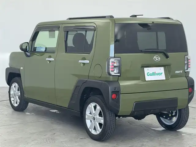 ダイハツ タフト G 福島県 2024(令6)年 0.1万km フォレストカーキメタリック ４WD/純正SDナビ/・フルセグTV/・Bluetooth/スマートアシスト/・衝突軽減ブレーキ/・横滑り防止装置/・コーナーセンサー/・衝突軽減ブレーキ/シートヒーター（D・N）/バックカメラ/スカイルーフ/ディライト/LEDライト/フォグランプ/電動パーキング/ステアリングリモコン/純正AW/純正フロアマット/HDMI/USB