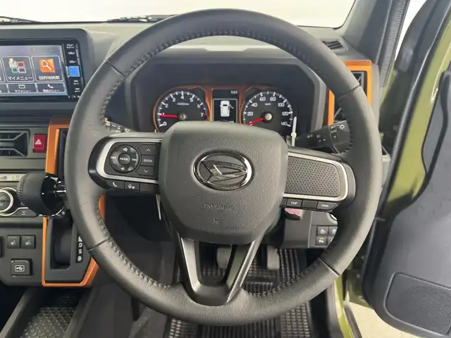 ダイハツ タフト G 福島県 2024(令6)年 0.1万km フォレストカーキメタリック ４WD/純正SDナビ/・フルセグTV/・Bluetooth/スマートアシスト/・衝突軽減ブレーキ/・横滑り防止装置/・コーナーセンサー/・衝突軽減ブレーキ/シートヒーター（D・N）/バックカメラ/スカイルーフ/ディライト/LEDライト/フォグランプ/電動パーキング/ステアリングリモコン/純正AW/純正フロアマット/HDMI/USB