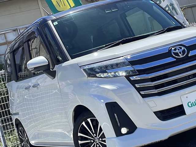 トヨタ ルーミー カスタムG－T 兵庫県 2021(令3)年 1.7万km ブラックマイカメタリック/パールホワイト2トーン 登録時走行距離16409km/ターボ車/2トーンルーフ/スマートアシスト（予防安全機能）/純正SDナビ/CD/DVD/Bluetooth/フルセグTV/OP　コンフォートパッケージ/シートヒーター(運転席/助手席）/シートバックテーブル（運転席/助手席）/OP パノラミックビュー対応ナビレディパッケージ/パノラミックビュー/ステアリングスイッチ/両側パワースライドドア/前後ドライブレコーダー/コーナーセンサー/アダプティブクルーズコントロール/アダプティブドライビングビーム/ETC/LEDヘッドランプ/オートライト/運転席シートリフター/純正フロアマット/ドアバイザー