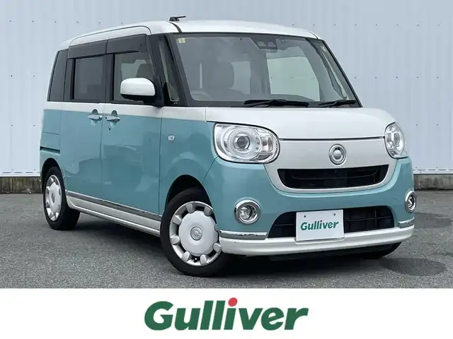ダイハツ ムーヴ キャンバス G メイクアップ リミテッド　SAⅢ 福岡県 2019(平31)年 3.9万km パールホワイトⅢ/ファインミントメタリック 2トーン スマートアシスト/衝突軽減/レーンアシスト/純正ナビ（ＮＳＺＮ－Ｘ６９Ｄ）/フルセグTV/CD/DVD/BT/SD/HDMI/全周囲カメラ/両側パワースライドドア/ＬＥＤオートライト/オートハイビーム/アイドリングストップ/ＥＴＣ