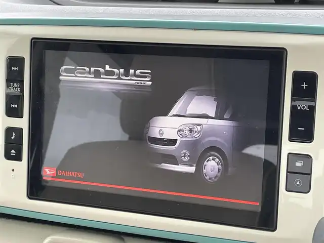 ダイハツ ムーヴ キャンバス G メイクアップ リミテッド　SAⅢ 福岡県 2019(平31)年 3.9万km パールホワイトⅢ/ファインミントメタリック 2トーン スマートアシスト/衝突軽減/レーンアシスト/純正ナビ（ＮＳＺＮ－Ｘ６９Ｄ）/フルセグTV/CD/DVD/BT/SD/HDMI/全周囲カメラ/両側パワースライドドア/ＬＥＤオートライト/オートハイビーム/アイドリングストップ/ＥＴＣ
