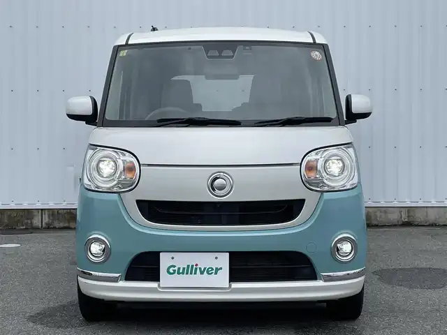 ダイハツ ムーヴ キャンバス G メイクアップ リミテッド　SAⅢ 福岡県 2019(平31)年 3.9万km パールホワイトⅢ/ファインミントメタリック 2トーン スマートアシスト/衝突軽減/レーンアシスト/純正ナビ（ＮＳＺＮ－Ｘ６９Ｄ）/フルセグTV/CD/DVD/BT/SD/HDMI/全周囲カメラ/両側パワースライドドア/ＬＥＤオートライト/オートハイビーム/アイドリングストップ/ＥＴＣ