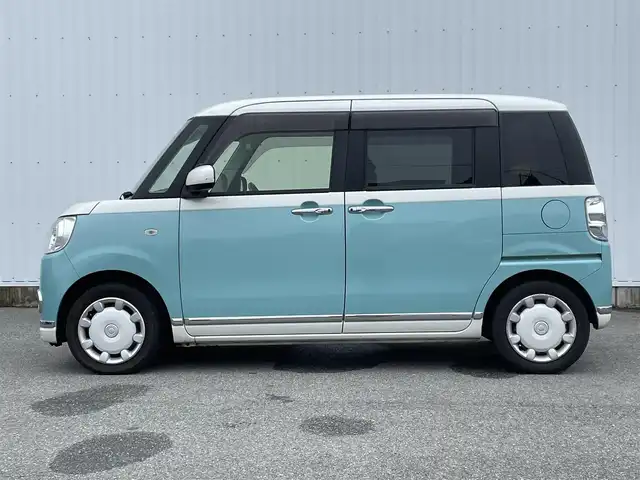 ダイハツ ムーヴ キャンバス G メイクアップ リミテッド　SAⅢ 福岡県 2019(平31)年 3.9万km パールホワイトⅢ/ファインミントメタリック 2トーン スマートアシスト/衝突軽減/レーンアシスト/純正ナビ（ＮＳＺＮ－Ｘ６９Ｄ）/フルセグTV/CD/DVD/BT/SD/HDMI/全周囲カメラ/両側パワースライドドア/ＬＥＤオートライト/オートハイビーム/アイドリングストップ/ＥＴＣ