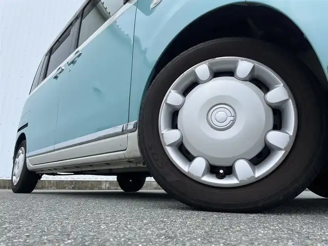 ダイハツ ムーヴ キャンバス G メイクアップ リミテッド　SAⅢ 福岡県 2019(平31)年 3.9万km パールホワイトⅢ/ファインミントメタリック 2トーン スマートアシスト/衝突軽減/レーンアシスト/純正ナビ（ＮＳＺＮ－Ｘ６９Ｄ）/フルセグTV/CD/DVD/BT/SD/HDMI/全周囲カメラ/両側パワースライドドア/ＬＥＤオートライト/オートハイビーム/アイドリングストップ/ＥＴＣ