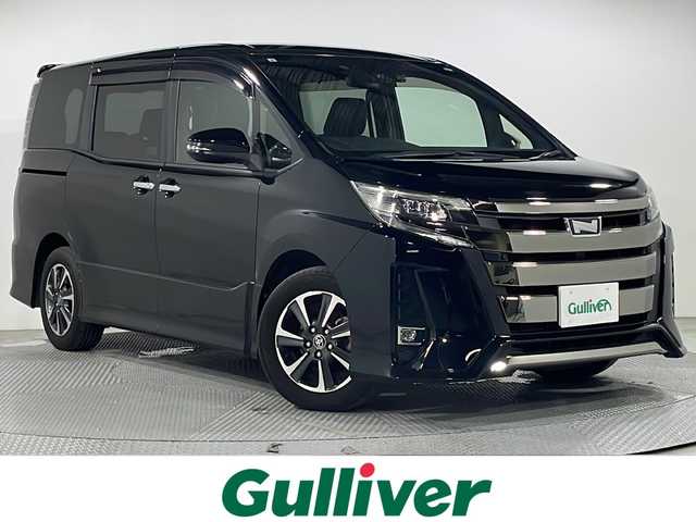 トヨタ ノア Si ダブルバイビーⅡ 広島県 2019(令1)年 5.9万km ブラック 純正９型ナビ　/両側電動スライドドア　/後席モニター　/バックカメラ　　/レーンキープアシスト　/コーナーセンサー　/ＬＥＤヘッドランプ　/衝突軽減ブレーキ　/オートハイビーム/クルーズコントロール/ＥＴＣ　/ドライブレコーダー　/純正16インチアルミホイール(205/60/R16)/エアバック（運転席/助手席）
