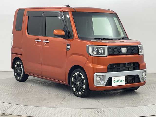 ダイハツ ウェイク G SA 新潟県 2015(平27)年 12万km トニコオレンジメタリック 4WD/フリップダウンモニター/純正ナビ/　　フルセグ/CD/DVD/BT/バックカメラ/両側パワースライドドア/LEDオートライト/シートヒーター/純正15インチアルミホイール/ステアリングスイッチ/スマートキー/ETC