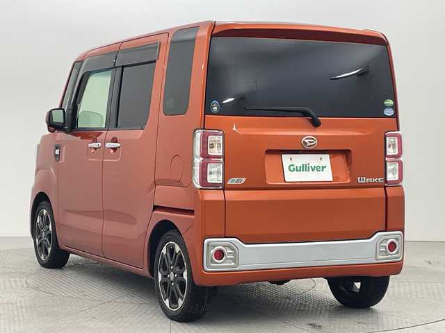 ダイハツ ウェイク G SA 新潟県 2015(平27)年 12万km トニコオレンジメタリック 4WD/フリップダウンモニター/純正ナビ/　　フルセグ/CD/DVD/BT/バックカメラ/両側パワースライドドア/LEDオートライト/シートヒーター/純正15インチアルミホイール/ステアリングスイッチ/スマートキー/ETC