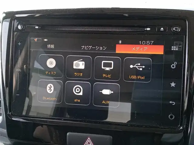 スズキ スペーシア カスタム XS 福井県 2015(平27)年 6.9万km ムーンライトバイオレットPM ワンオーナー車/全方位カメラ/４WD/純正15インチAW/両側パワースライドドア/キセノンヘッドライト/Fフォグ/シートヒーター/純正メモリナビ（CD/DVD/BT/USB/AUX/iPod）/フルセグテレビ/アイドリングストップ/横滑り防止装置/盗難防止装置/ダブルエアバッグ/純正フロアマット/スマートキー