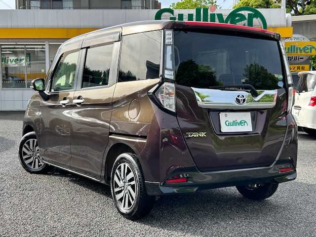 トヨタ タンク カスタムG S 神奈川県 2017(平29)年 6.3万km プラムブラウンパールクリスタルシャイン ワンオーナー /4WD/スマートアシストII/アルパイン9インチナビ　X9V/CD /DVD /SD /BT /フルセグ/全方位カメラ/バックカメラ/エンジンスターター/LEDヘッドライト/オートライト/フォグランプ/14インチアルミホイール/ドアバイザー/革巻きステアリング/リアロールシェード/両側パワースライドドア/アイトリングストップ/スマートキー×2/新車時保証書/取扱説明書/ナビ取扱説明書