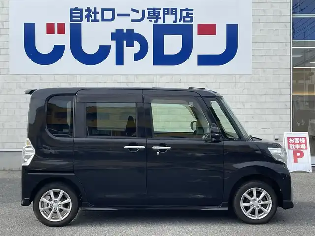 ダイハツ タント カスタム X 佐賀県 2018(平30)年 6.5万km ブラックマイカメタリック （株)IDOMが運営する【じしゃロン佐賀店】の自社ローン専用車両になります。/こちらは現金またはオートローンご利用時の価格です。自社ローンご希望の方は別途その旨お申付け下さい/禁煙車/社外ナビ/　　フルセグ/CD/DVD/BT/左側パワースライド/LEDオートライト/Fフォグ/シートヒーター/純正14インチアルミホイール/アイドリングストップ/オートエアコン/スマートキー