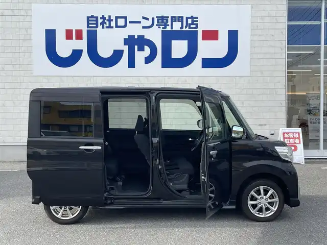 ダイハツ タント カスタム X 佐賀県 2018(平30)年 6.5万km ブラックマイカメタリック （株)IDOMが運営する【じしゃロン佐賀店】の自社ローン専用車両になります。/こちらは現金またはオートローンご利用時の価格です。自社ローンご希望の方は別途その旨お申付け下さい/禁煙車/社外ナビ/　　フルセグ/CD/DVD/BT/左側パワースライド/LEDオートライト/Fフォグ/シートヒーター/純正14インチアルミホイール/アイドリングストップ/オートエアコン/スマートキー