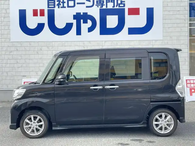 ダイハツ タント カスタム X 佐賀県 2018(平30)年 6.5万km ブラックマイカメタリック （株)IDOMが運営する【じしゃロン佐賀店】の自社ローン専用車両になります。/こちらは現金またはオートローンご利用時の価格です。自社ローンご希望の方は別途その旨お申付け下さい/禁煙車/社外ナビ/　　フルセグ/CD/DVD/BT/左側パワースライド/LEDオートライト/Fフォグ/シートヒーター/純正14インチアルミホイール/アイドリングストップ/オートエアコン/スマートキー