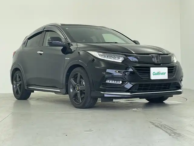 ホンダ ヴェゼル ハイブリッド Z ホンダセンシング 愛知県 2019(平31)年 2.9万km クリスタルブラックパール 純正８型ナビ/・Bluetooth/・CD/DVD/・フルセグテレビ/・SD音楽録音/シートヒーター　/メモリー付きパワーシート/電子パーキング/オートブレーキホールド/ハーフレザーシート/ホンダセンシング/・衝突軽減ブレーキ/・誤発進抑制機能/・レーンキープアシスト/・先行車発進お知らせ/・標識認識/前後ドライブレコーダー/ビルトインＥＴＣ/ＬＥＤヘッドライト