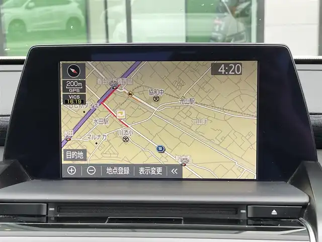 トヨタ クラウン ハイブリッド RS 香川県 2019(平31)年 5万km ホワイトパールクリスタルシャイン 登録時走行距離：49467km/純正ナビゲーション/→CD/DVD 再生/→AM/FM/フルセグTV/Bluetooth/バックカメラ/ビルトインETC2.0/ステアリングリモコン/革巻きステアリング/ステアリングヒーター/レーダークルーズコントロール/パワーシート/シートヒーター/電動リアサンシェード/LEDオートライト/フォグランプ/オートハイビーム/純正18インチアルミホイール/プッシュスタート/スマートキー/トヨタセーフティセンス/→プリクラッシュセーフティ/→レーンキープアシスト/→レーンディパーチャーアラート/→クリアランスソナー