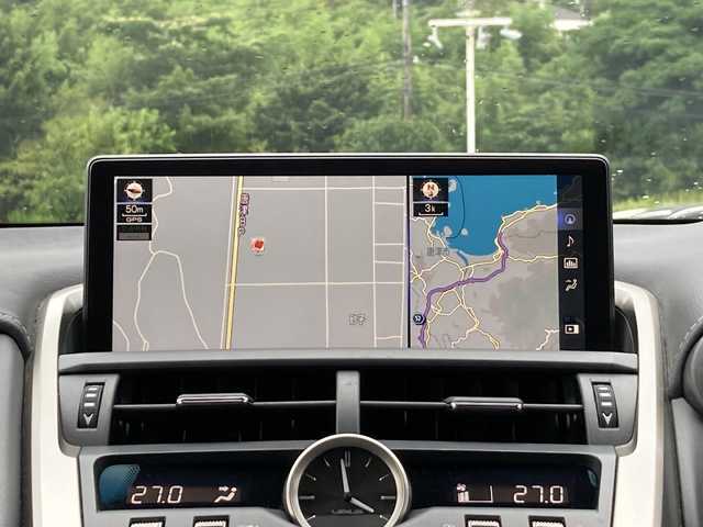 レクサス ＮＸ 300h Fスポーツ 佐賀県 2018(平30)年 8.3万km グラファイトブラックガラスフレーク パノラマルーフ/純正ナビ/バックカメラ/サイドカメラ/プリクラッシュセーフティ/レーンディパーチャーアラート/オートハイビーム/アダプティブクルーズコントロール/クリアランスソナー/レザーシート/シートヒーター/エアシート/メモリパワーシート/ステアリングヒーター/ステアリングリモコン/パドルシフト/パワーバックドア/ドライブレコーダー/ETC2.0/プッシュスタート/スマートキー/LEDヘッドライト/フォグライト/純正アルミホイール