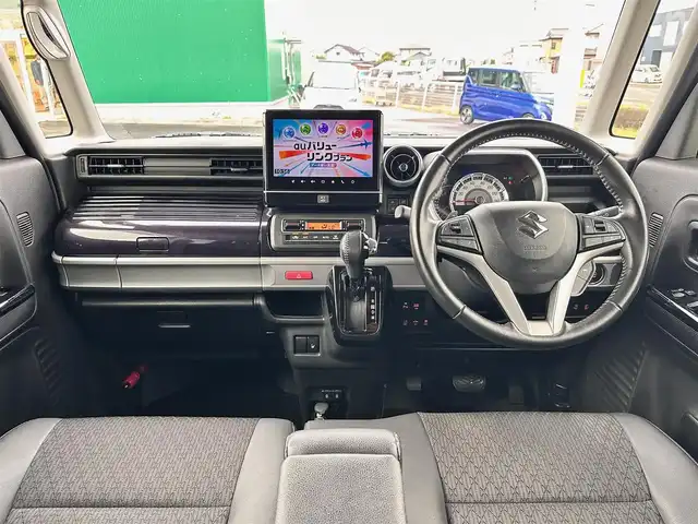 スズキ スペーシア カスタム HYBRID XS ターボ 宮城県 2022(令4)年 4.2万km インディゴブルーメタリック 全方位モニター付きメモリーナビゲーション/・全方位モニター用カメラ（フロント/サイド/リア）/・メモリーナビ/・9インチディスプレイ/・スズキコネクト/SOSボタン/・USBソケット/＝＝＝/ワンオーナー/セーフティサポート/・デュアルカメラブレーキサポート/・誤発進抑制機能/・車線逸脱警報機能/・ふらつき警報/・先行車発進お知らせ機能/・ハイビームアシスト/・アダプティブクルーズコントロール/・後退時ブレーキサポート/・後方誤発進抑制機能/・リアパーキングセンサー/・車線逸脱抑制機能/両側パワースライドドア/ハーフレザーシート/シートヒーター/パーソナルテーブル（後席左右）/革巻きステアリング/ステアリングスイッチ/パドルシフト/アイドリングストップ/LEDヘッドランプ/LEDフロントフォグランプ/オートライト/スマートキー＆プッシュスタート/スペアキー/電動格納ミラー/純正15インチAW（サマー）/純正フロアマット/ドアバイザー/W/サイド/カーテンエアバッグ