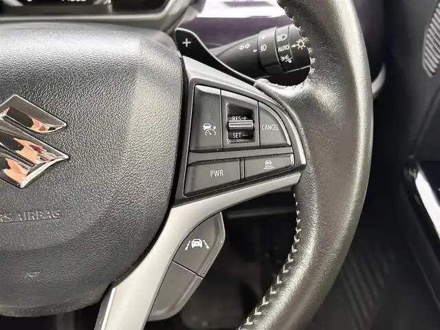 スズキ スペーシア カスタム HYBRID XS ターボ 宮城県 2022(令4)年 4.2万km インディゴブルーメタリック 全方位モニター付きメモリーナビゲーション/・全方位モニター用カメラ（フロント/サイド/リア）/・メモリーナビ/・9インチディスプレイ/・スズキコネクト/SOSボタン/・USBソケット/＝＝＝/ワンオーナー/セーフティサポート/・デュアルカメラブレーキサポート/・誤発進抑制機能/・車線逸脱警報機能/・ふらつき警報/・先行車発進お知らせ機能/・ハイビームアシスト/・アダプティブクルーズコントロール/・後退時ブレーキサポート/・後方誤発進抑制機能/・リアパーキングセンサー/・車線逸脱抑制機能/両側パワースライドドア/ハーフレザーシート/シートヒーター/パーソナルテーブル（後席左右）/革巻きステアリング/ステアリングスイッチ/パドルシフト/アイドリングストップ/LEDヘッドランプ/LEDフロントフォグランプ/オートライト/スマートキー＆プッシュスタート/スペアキー/電動格納ミラー/純正15インチAW（サマー）/純正フロアマット/ドアバイザー/W/サイド/カーテンエアバッグ