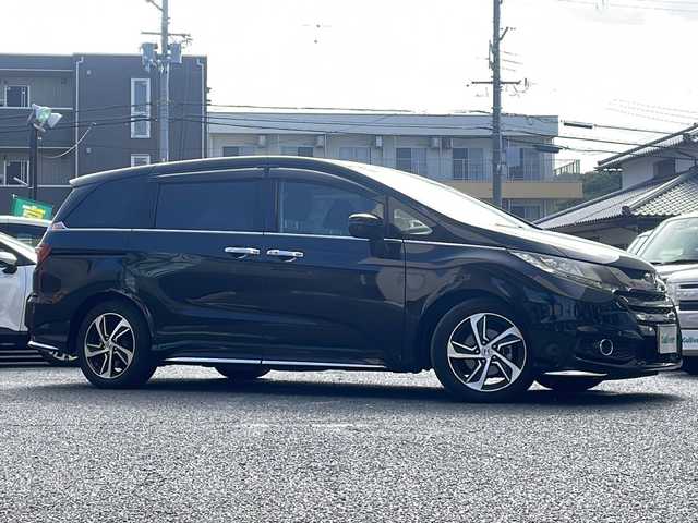 ホンダ オデッセイ アブソルート・Xホンダセンジング 大阪府 2017(平29)年 4.2万km 黒 純正ナビ(CD/DVD/BL)/フルセグTV/ETC/両側PWスライドドア/ハーフレザー/純正フロアマット/革巻きステアリング/クルーズコントロール/スペアキー×1